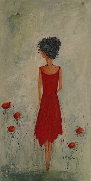 Eloise,  tech mixtes,  24''  x 12 ''