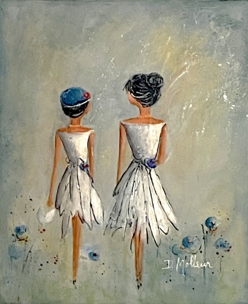 Nous allons à la fête , tech mixte, 24''  x 12''  