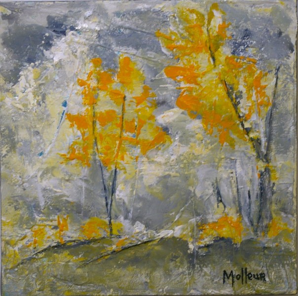 Parfum  d'automne, acrylique, 10x10''