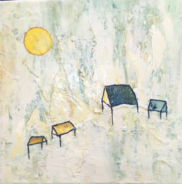 La forêt enchantée, tech mixtes, 10x10''