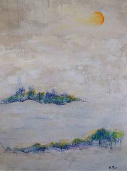 Nos rives,  acrylique et tech.mixtes, 40x30''