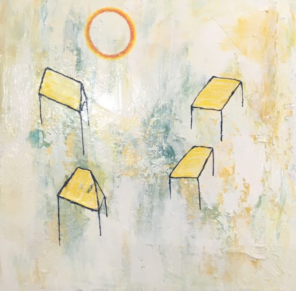 Un air d'été, tech mixtes, 10x10''