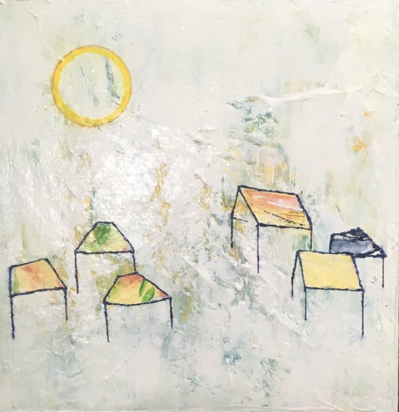 Un air d'été, tech mixtes, 10x10''