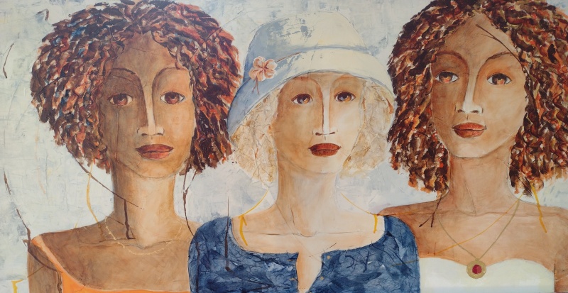 JOUR D'ÉTÉ  procédé mixte  20''x 40''