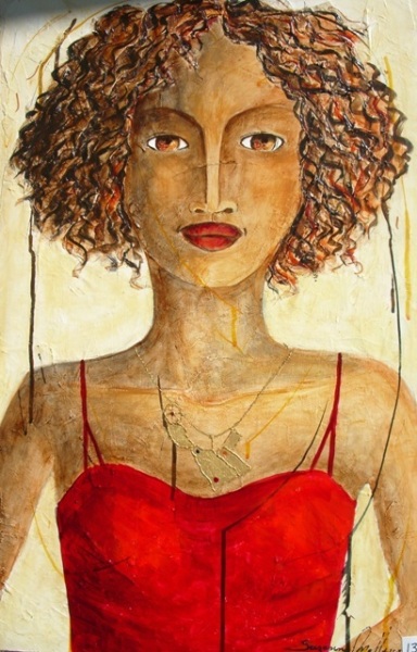 JULIA   procédé mixte   24'' x 17''