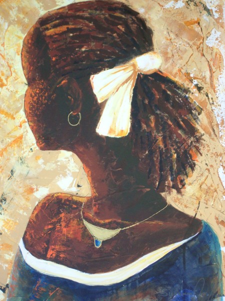 LETICIA   procédé mixte   24'' x 18''