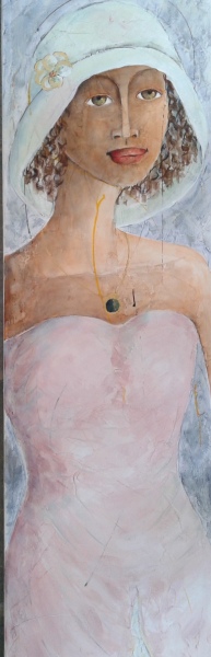 ANNA-ROSE   procédé mixte    45'' x 12''