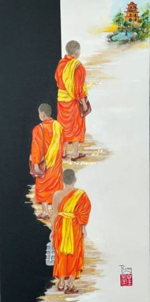 Vers la lumière de la pagode