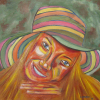 Dame au chapeau
