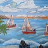 voiliers en mer houleuse