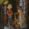 2012-06 Juste pour toi, (24x6), huile à la spatule, Vendu
