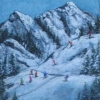 Les skieurs 14 x 11
