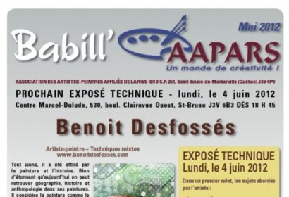 Couverture Babill'AAPARS de mai 2012