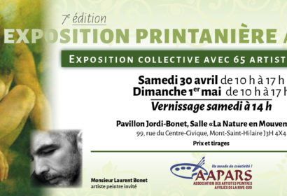 Carton d'invitation Exposition Printanière 2016