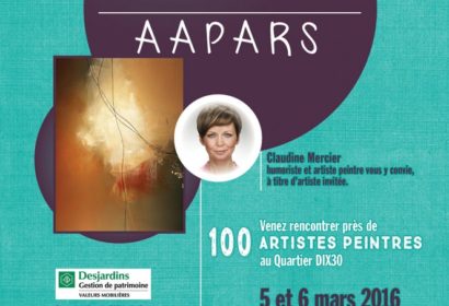 Affiche Expo Galerie AAPARS 2016